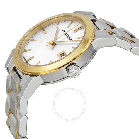 burberry check dial two tone ladies watch bu9115|Burberry Ladies Watch Bu9115 And Gold.